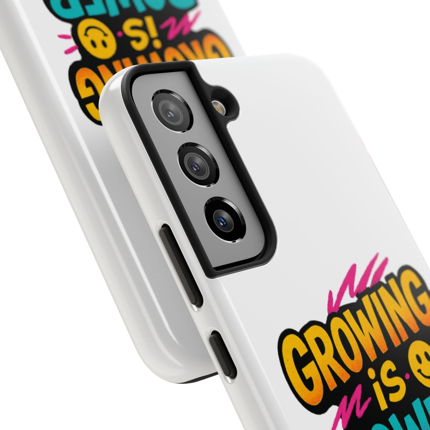 Empowering Tough Phone Case - 'Growing is Power' - Motivational Gifts, Unique Phone Accessories, Phone Protector, Gift for Teens