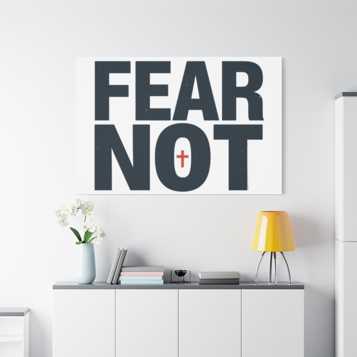 Fear Not canvas | Christian wall art, stretched matte gallery wrap