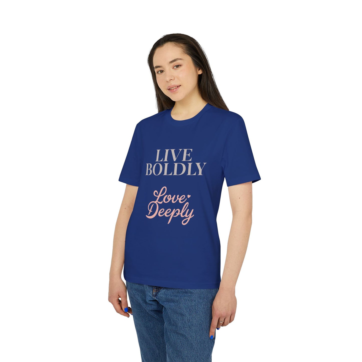 Live Boldly Love Deeply T-shirt | Inspirational Script Tee