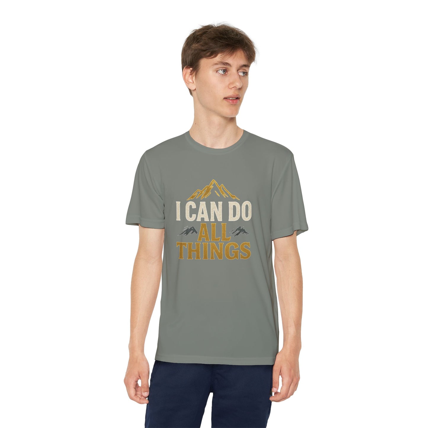 Youth Competitor Tee - I Can Do All Things Motivational Shirt