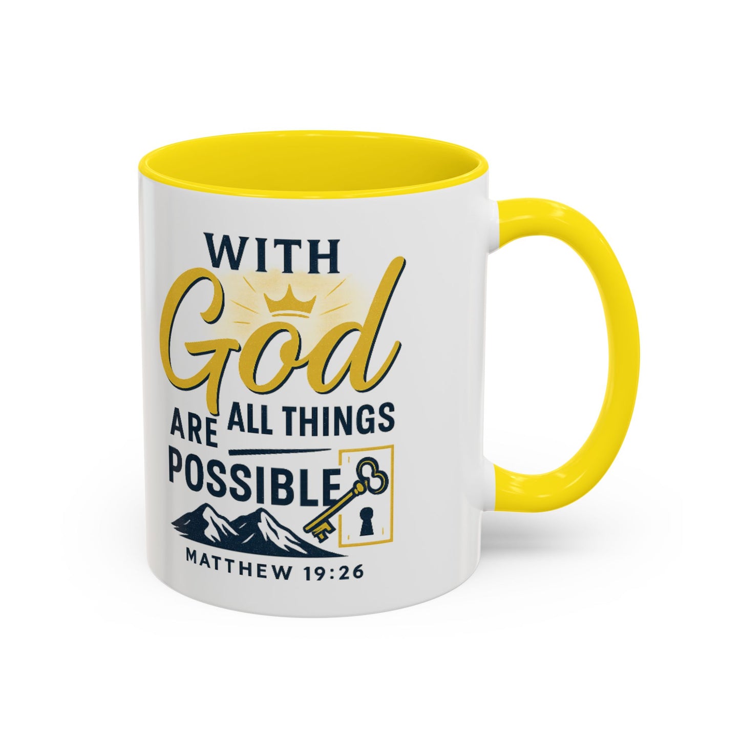 Inspirational Coffee Mug, Motivational Mug, Religious Gift, God Quote Mug, Faith-Based Coffee Cup, Customizable Coffee Mug