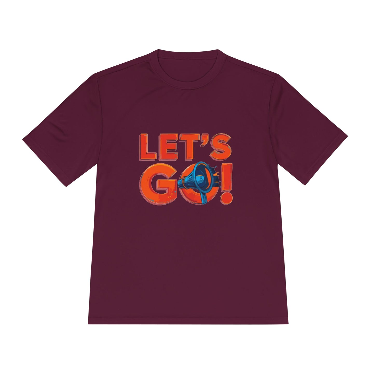 LET'S GO! Momentum Graphic Tee | Lightweight Polyester Athletic Shirt