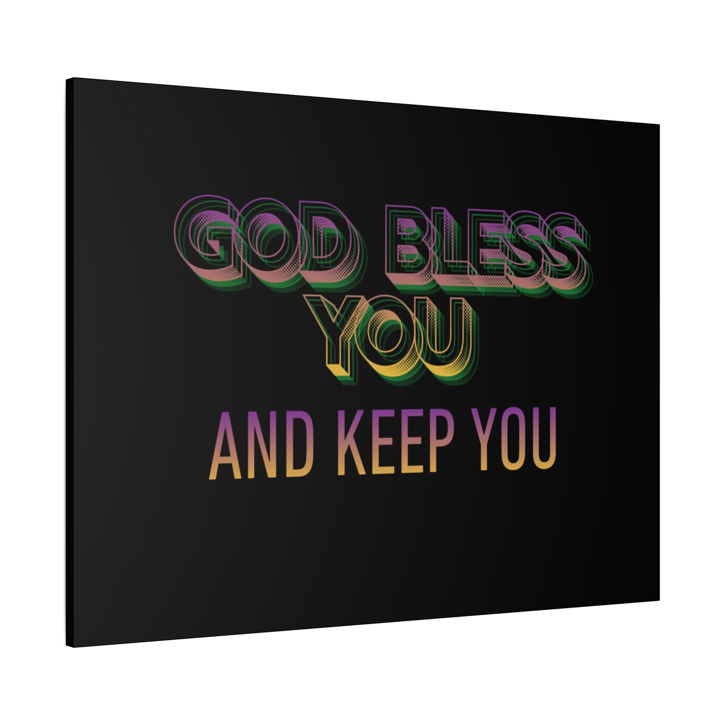 God Bless You and Keep You Canvas | Matte Stretched Wall Art