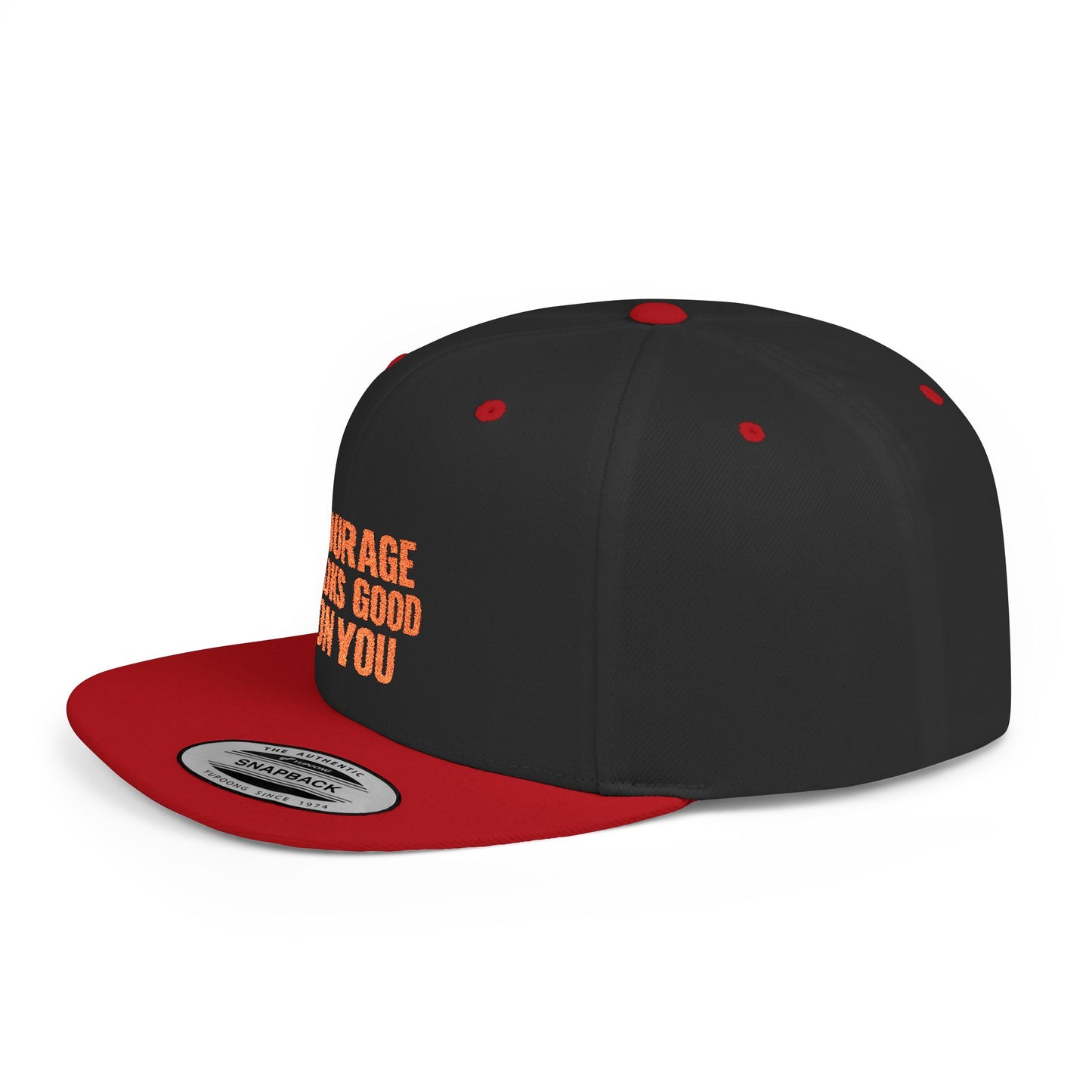 Courage Looks Good on You Snapback Hat, Motivational Cap for Everyday Wear, Gift for Friends, Inspiring Headwear