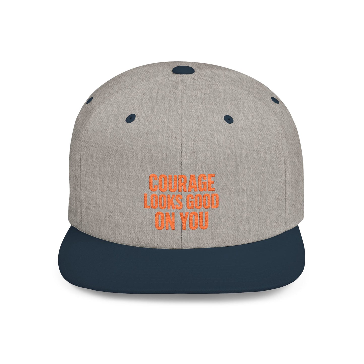 Courage Looks Good on You Snapback Hat, Motivational Cap for Everyday Wear, Gift for Friends, Inspiring Headwear