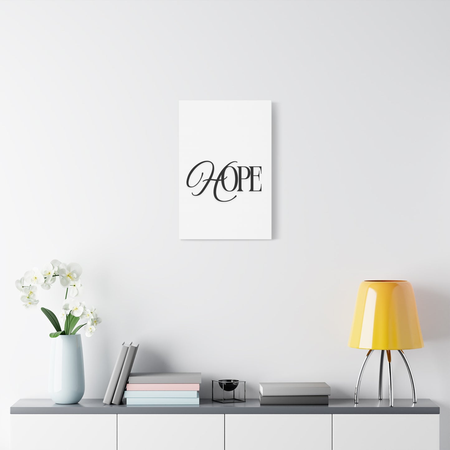Hope Script Wall Art Canvas | Matte Stretched Canvas