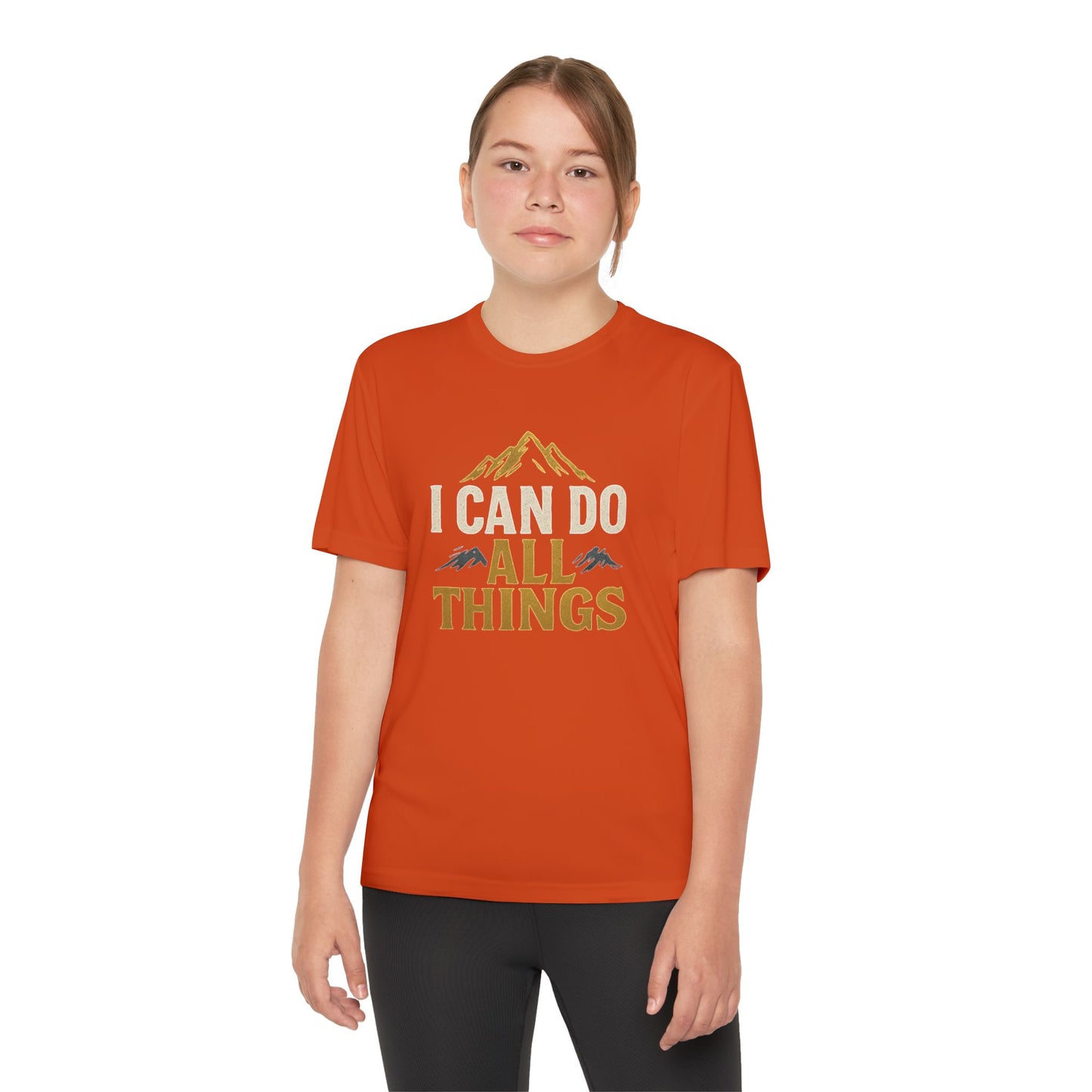 Youth Competitor Tee - I Can Do All Things Motivational Shirt
