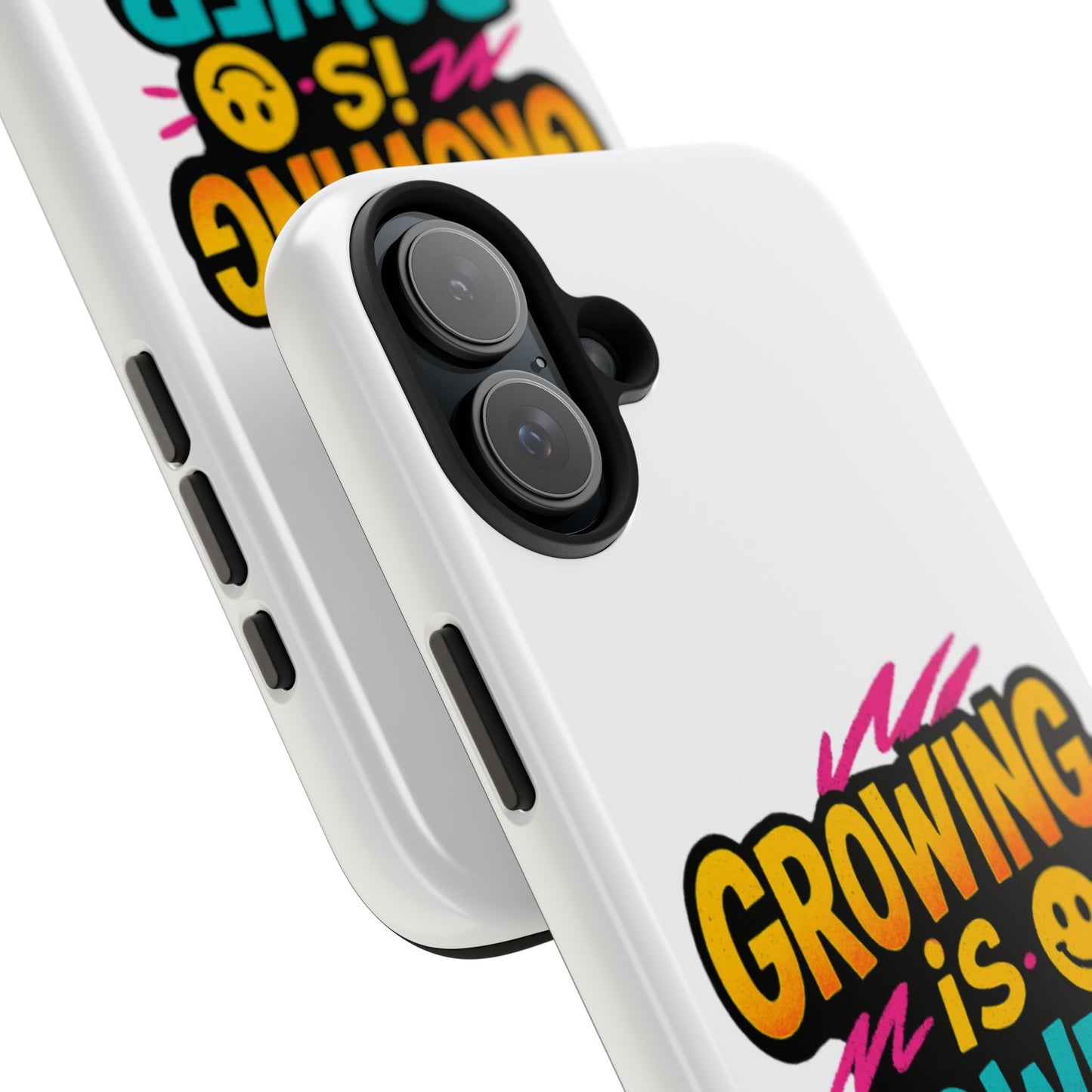 Empowering Tough Phone Case - 'Growing is Power' - Motivational Gifts, Unique Phone Accessories, Phone Protector, Gift for Teens