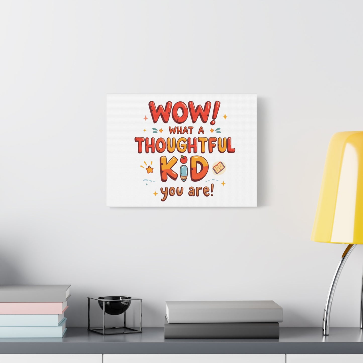 What a thoughtful kid you are! Canvas Print | Stretched Matte Canvas