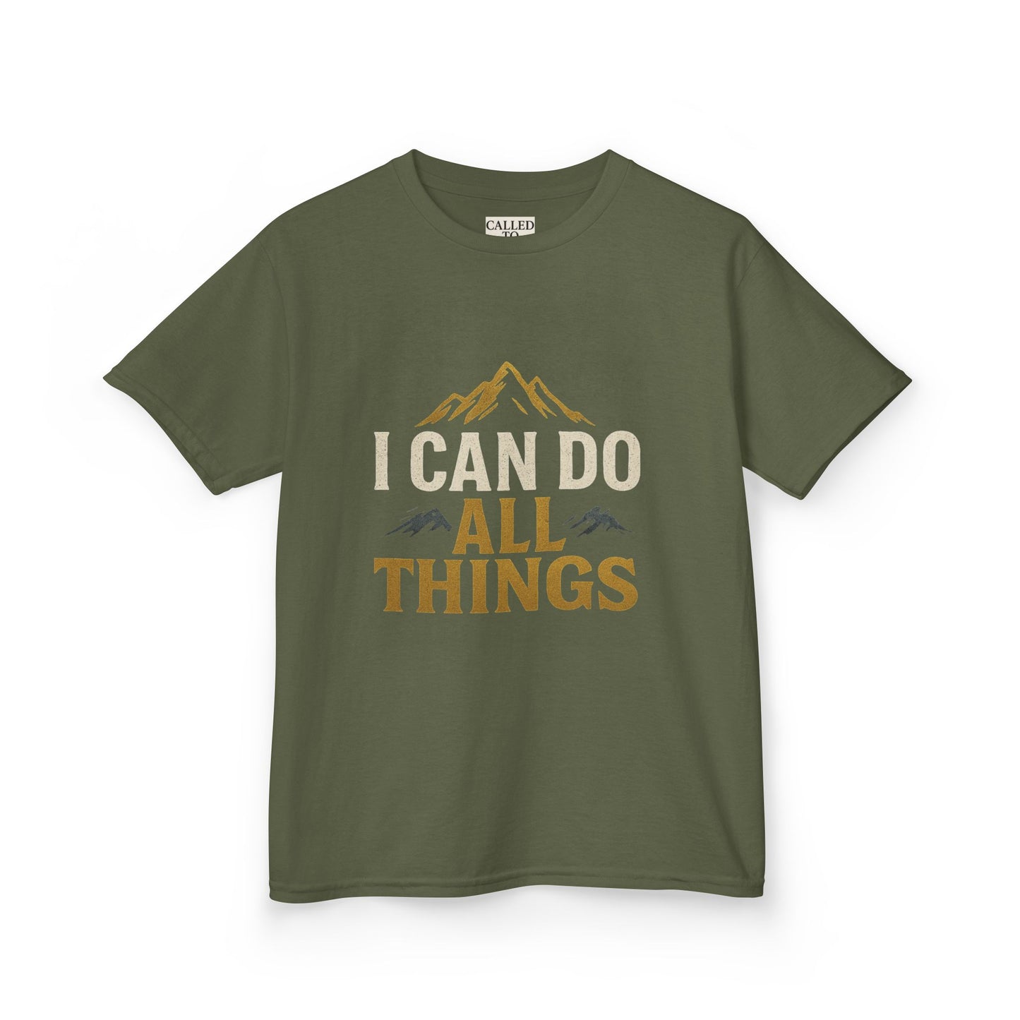 Kids Tee - Inspire and Empower 'I Can Do All Things' Motivational Shirt