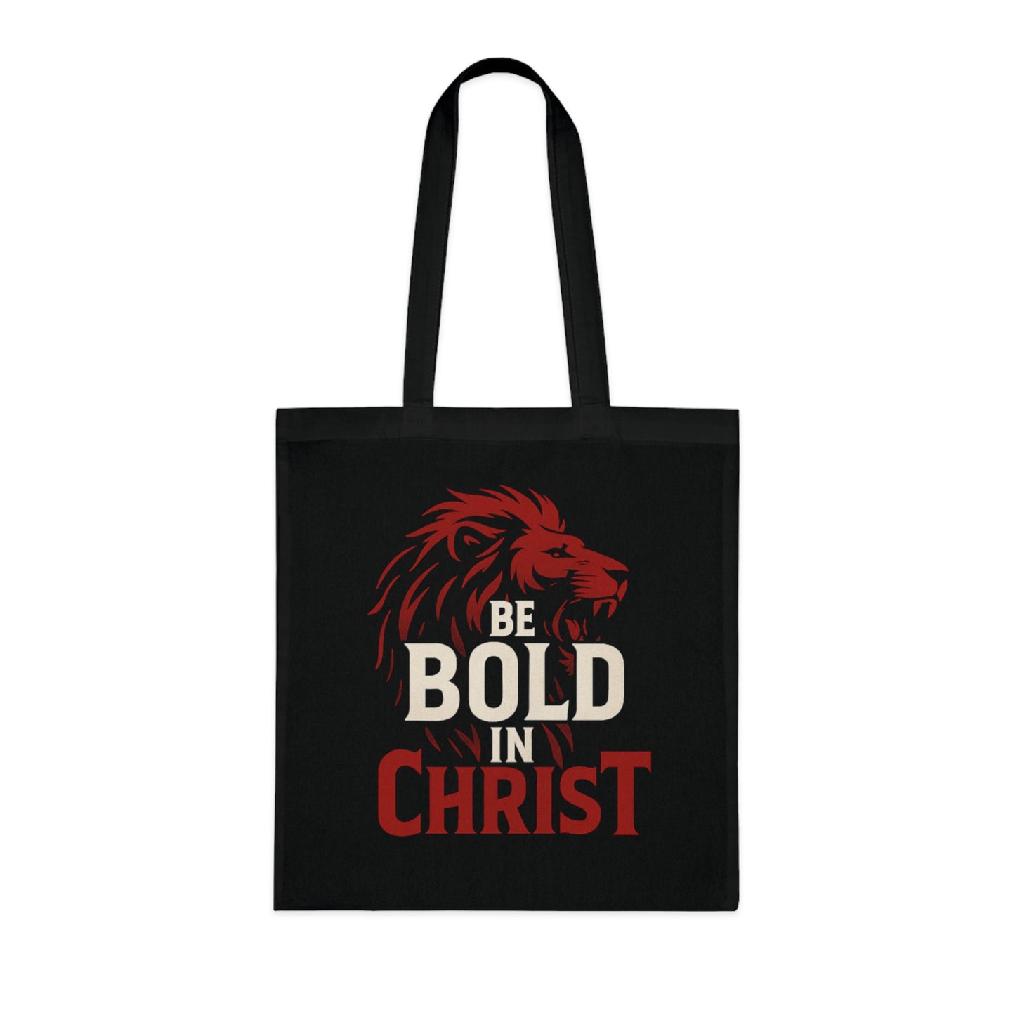 Be Bold in Christ Cotton Tote Bag, Inspirational Gift, Christian Tote, Bible Verse Bag, Everyday Use, Church Activities, Eco-Friendly