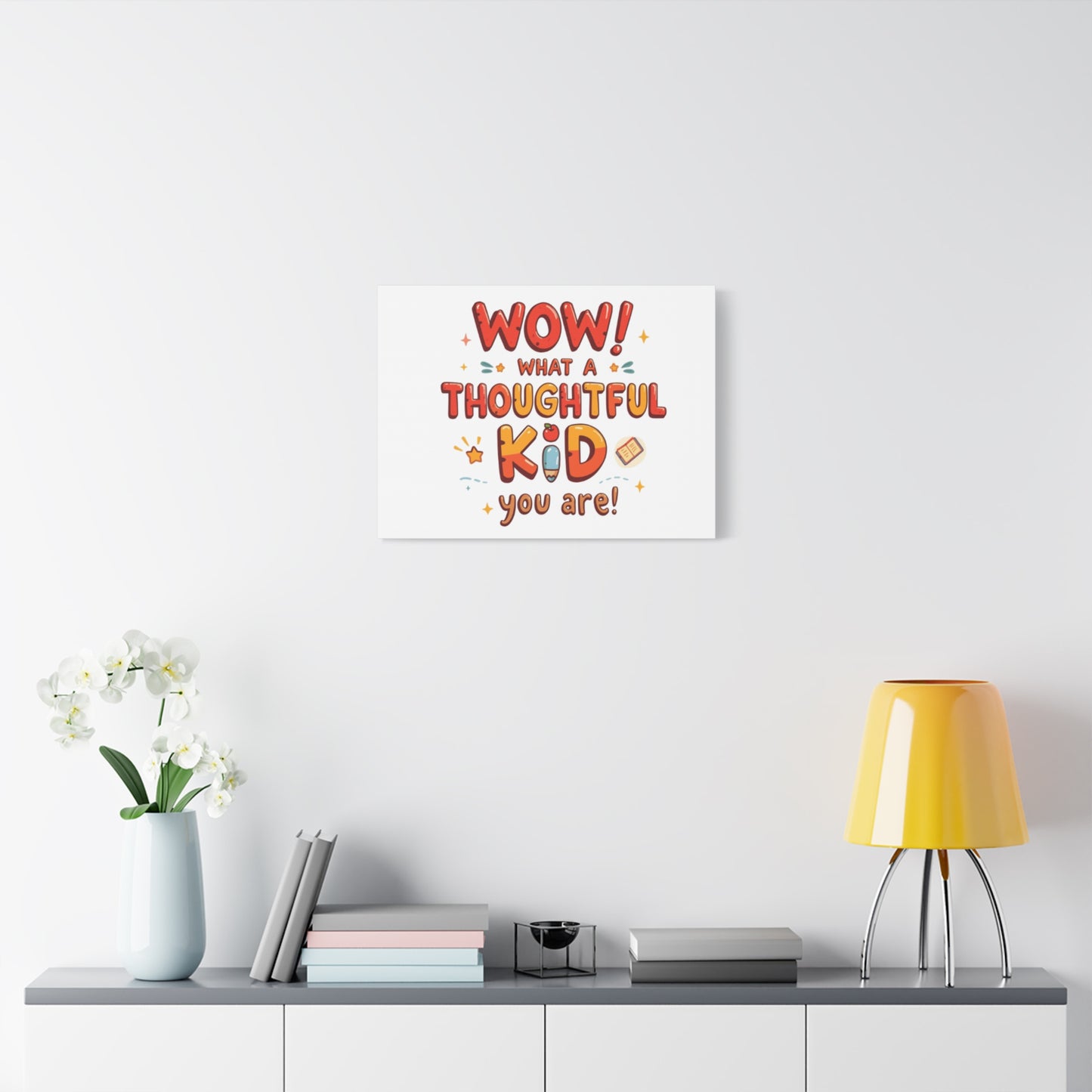What a thoughtful kid you are! Canvas Print | Stretched Matte Canvas