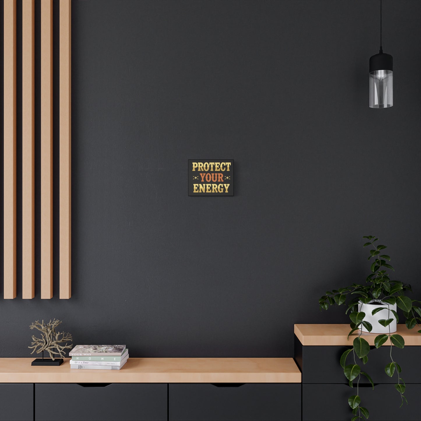 Protect Your Energy Canvas | Matte Stretched Wall Art