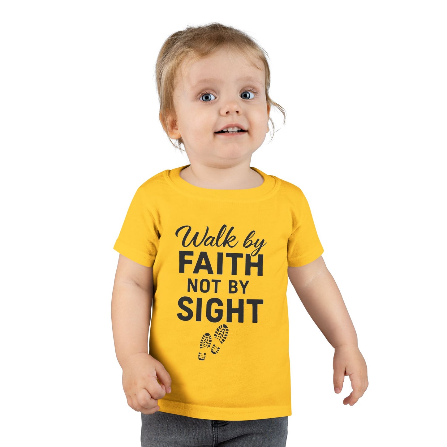 Toddler Faith T-Shirt - Inspirational Christian Gift for Kids, Birthday, Everyday Wear, Motivational Tee