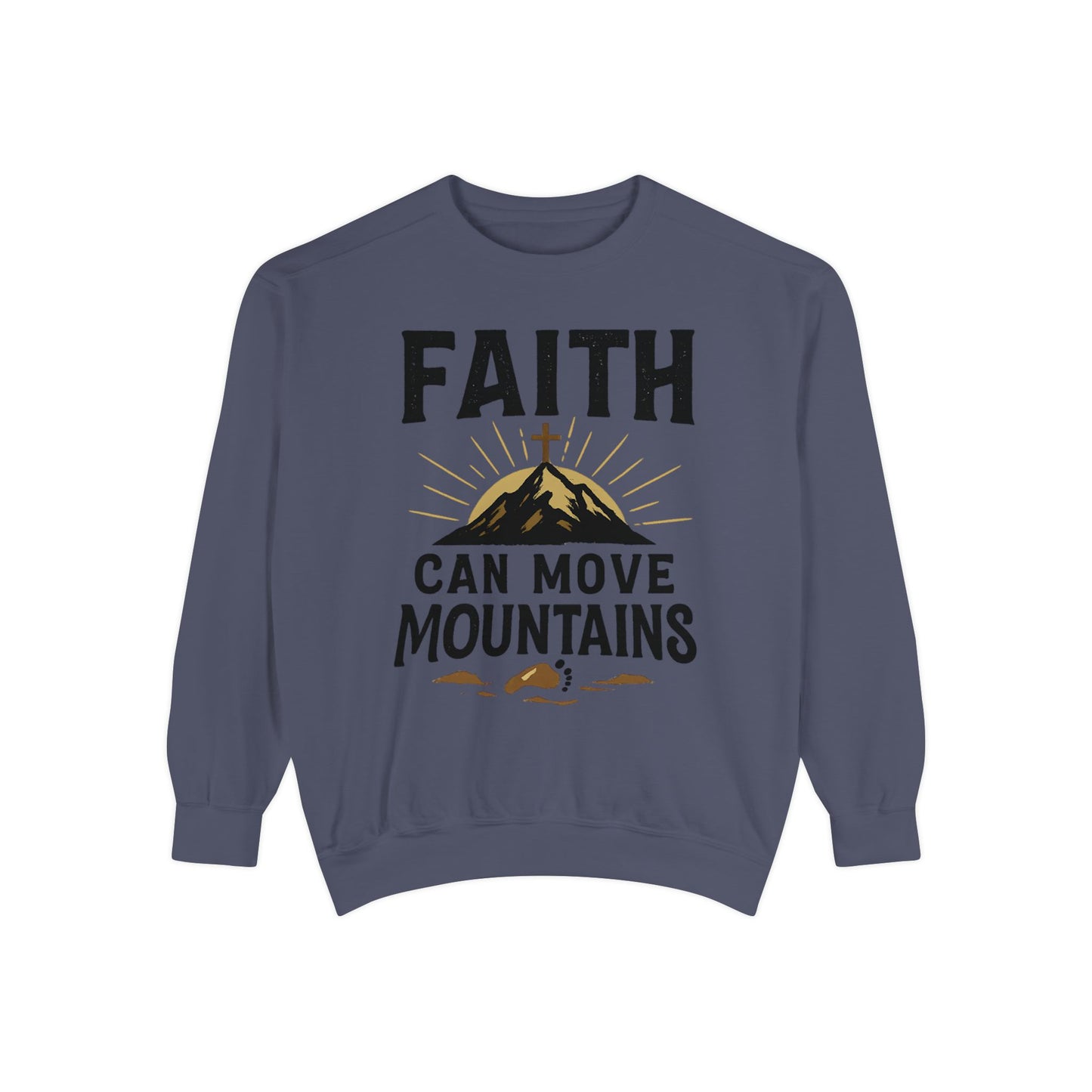 Faith-Inspired Garment-Dyed Sweatshirt | Cozy Christian Apparel, Inspirational Gift, Faith Merchandise, Unisex Crewneck, Casual Sweat