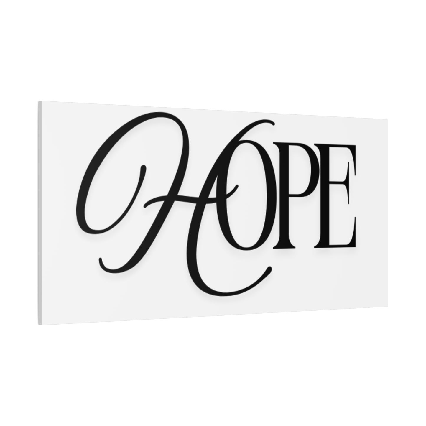 Hope Script Wall Art Canvas | Matte Stretched Canvas