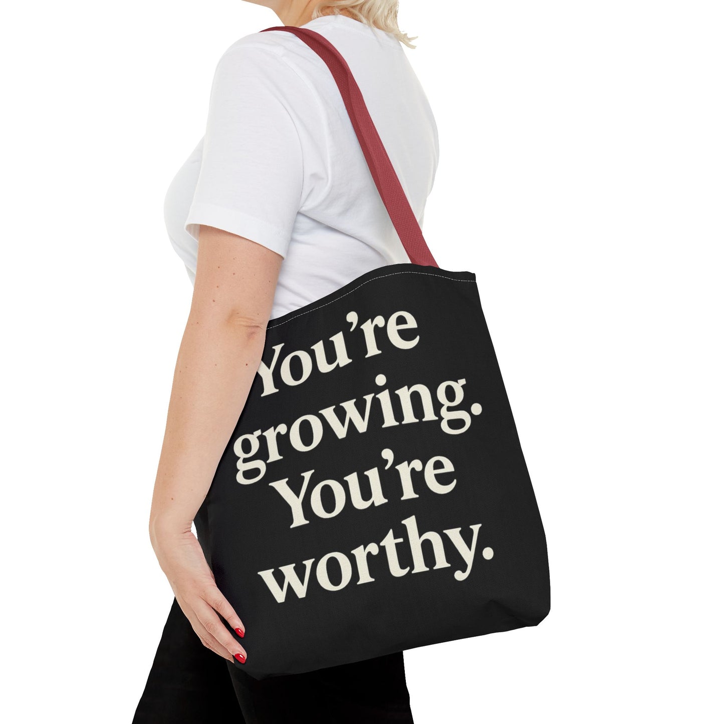 Empowering Affirmation Tote Bag 'You Are Enough' Inspirational Everyday Tote