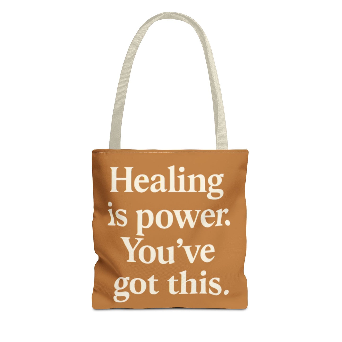 Empowering Healing Tote Bag, Inspirational Market Bag, Motivational Gift, Self-Care Accessory, Supportive Everyday Tote