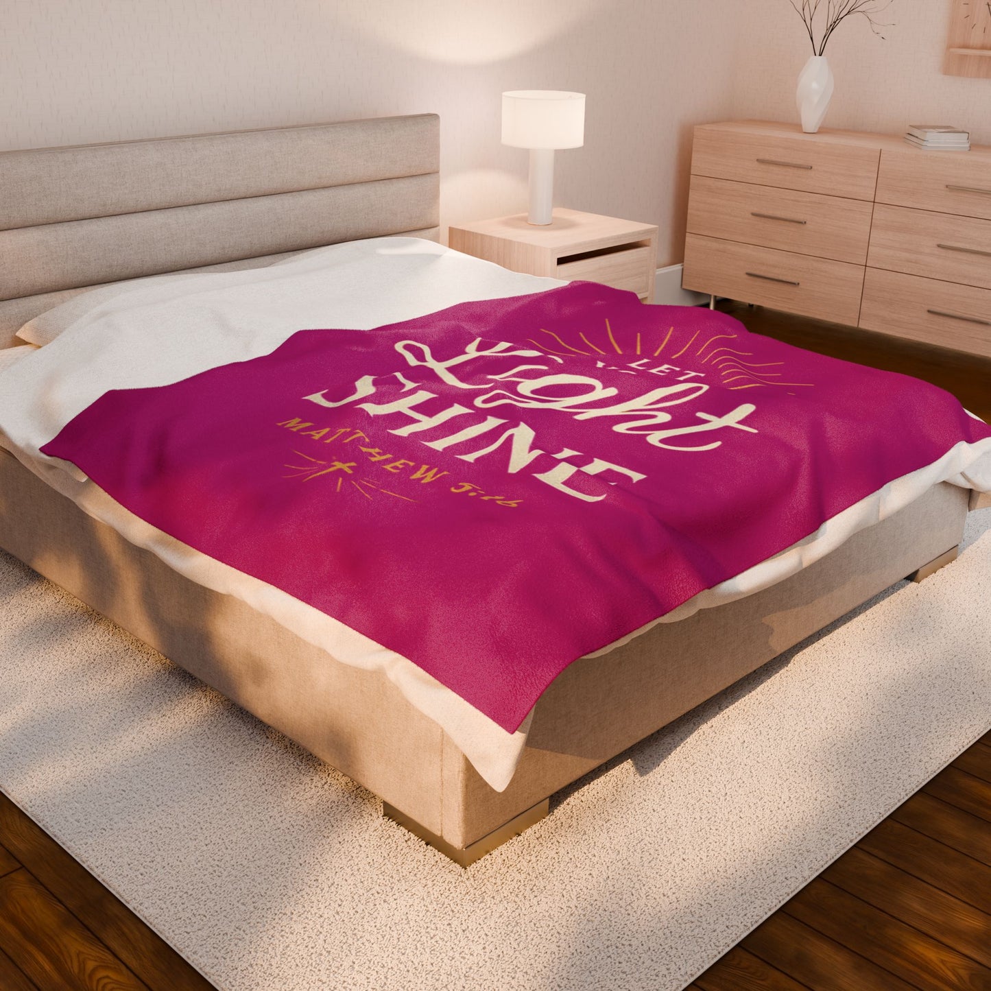 Inspirational Velveteen Plush Blanket