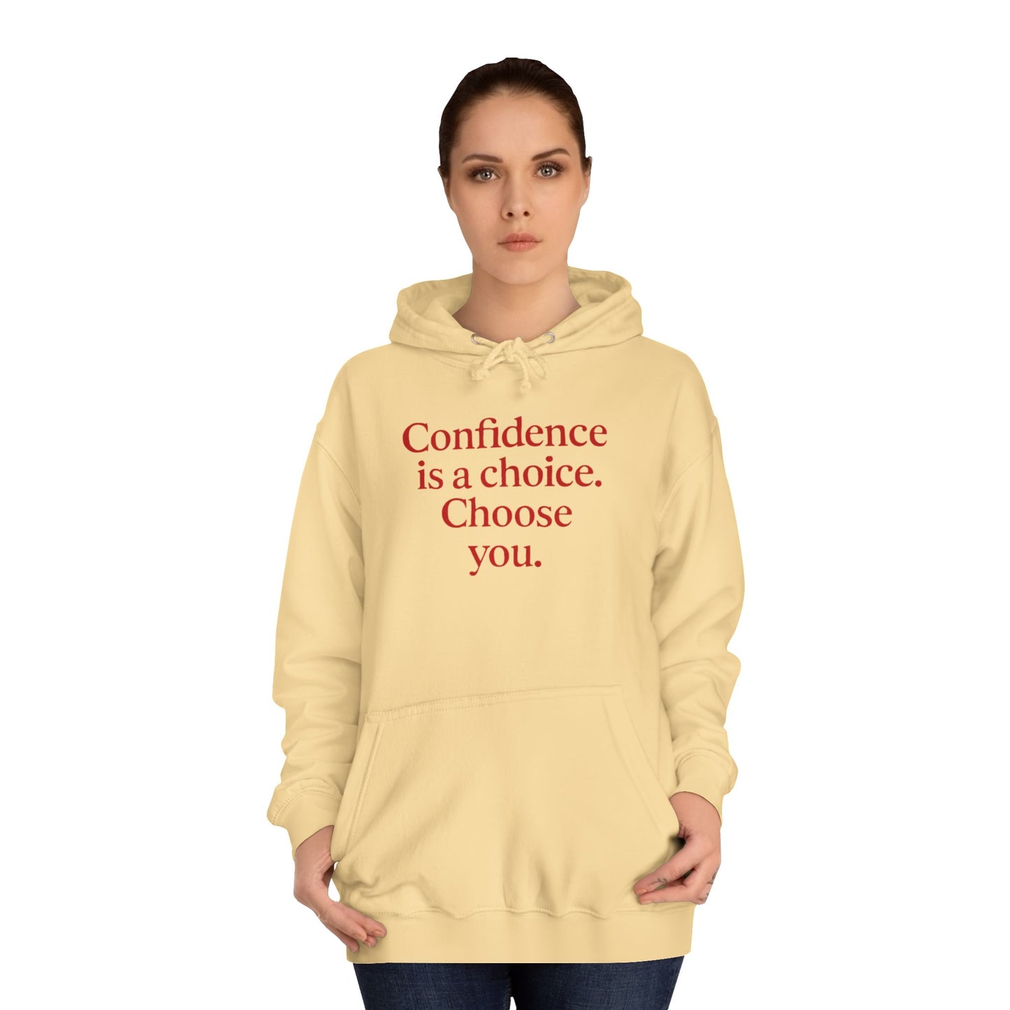 Confidence Choice Unisex College Hoodie - Inspirational Gift, Motivational Apparel, College Student Fashion, Cozy Sweatshirt, [...]