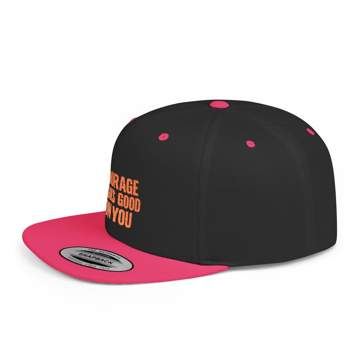 Courage Looks Good on You Snapback Hat, Motivational Cap for Everyday Wear, Gift for Friends, Inspiring Headwear