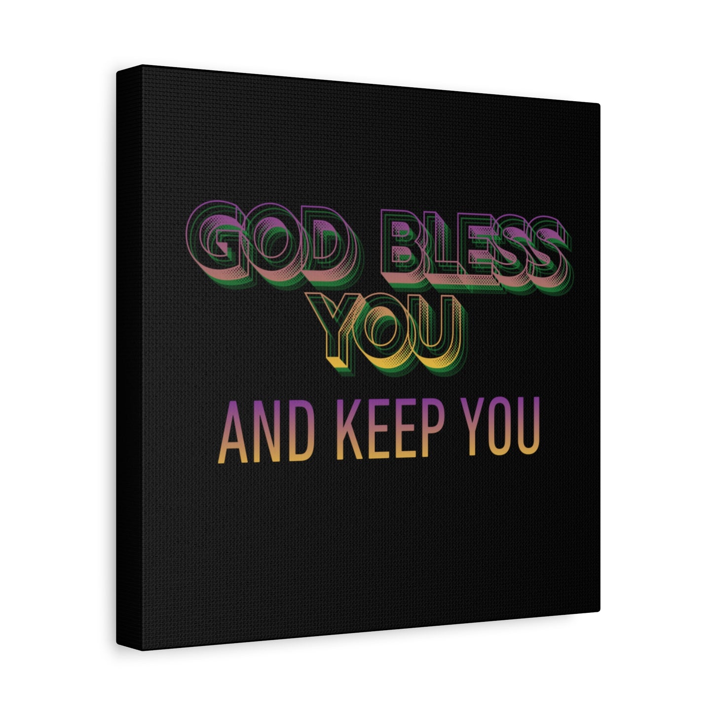 God Bless You and Keep You Canvas | Matte Stretched Wall Art