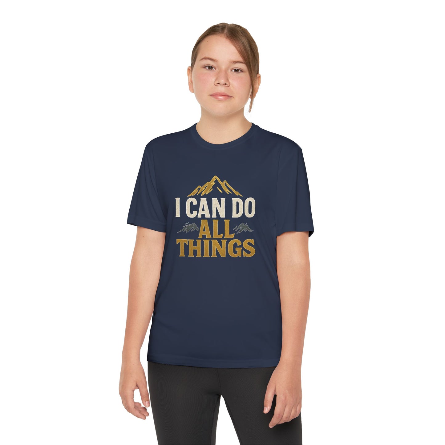 Youth Competitor Tee - I Can Do All Things Motivational Shirt