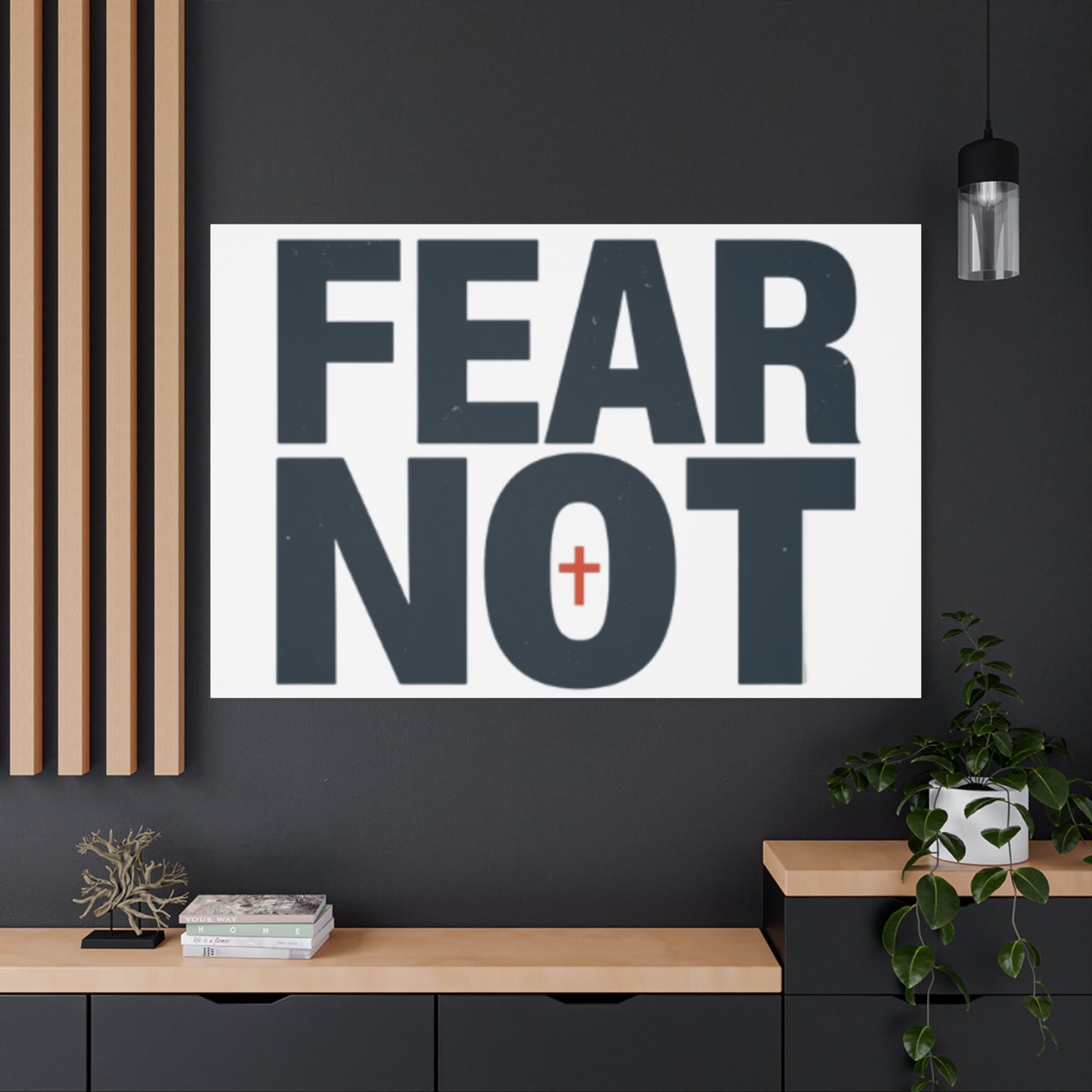 Fear Not canvas | Christian wall art, stretched matte gallery wrap