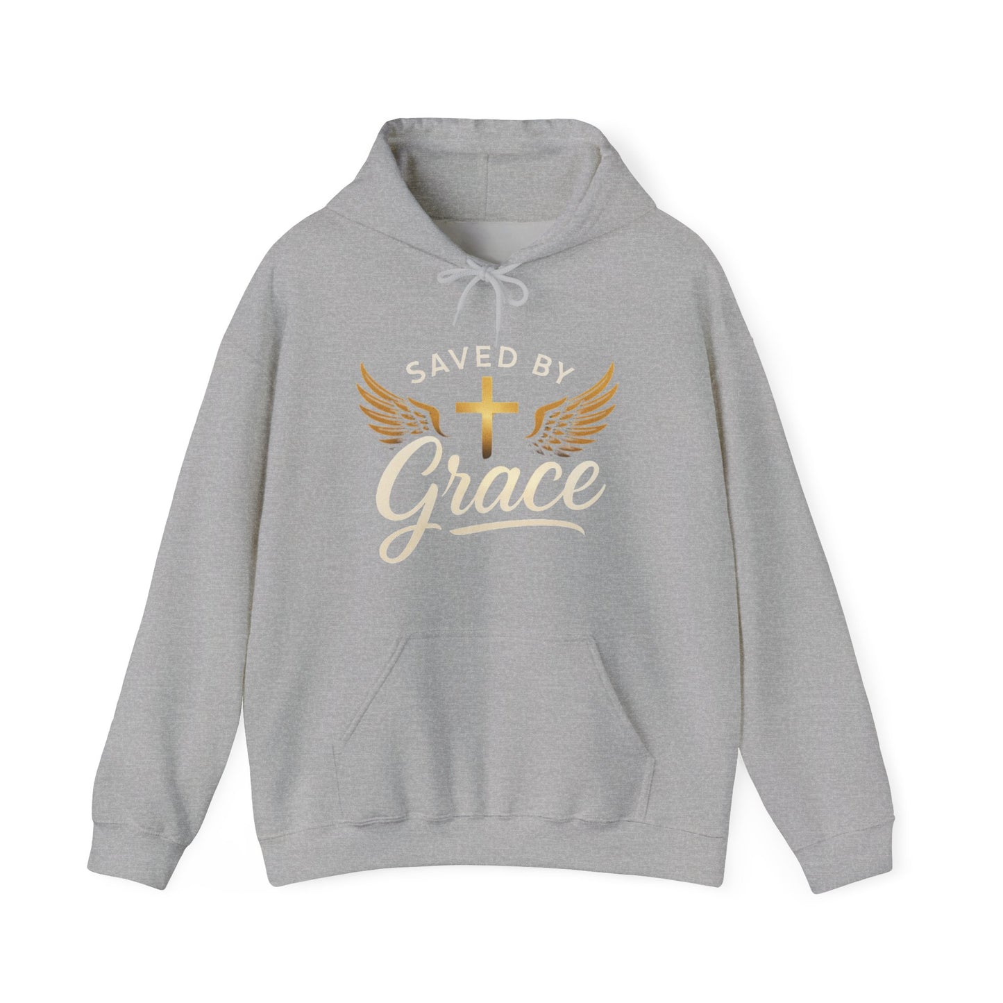 Saved by Grace Hooded Sweatshirt, Christian Apparel, Inspirational Hoodie, Faith Merchandise, Religious Gift, Unisex Streetwear
