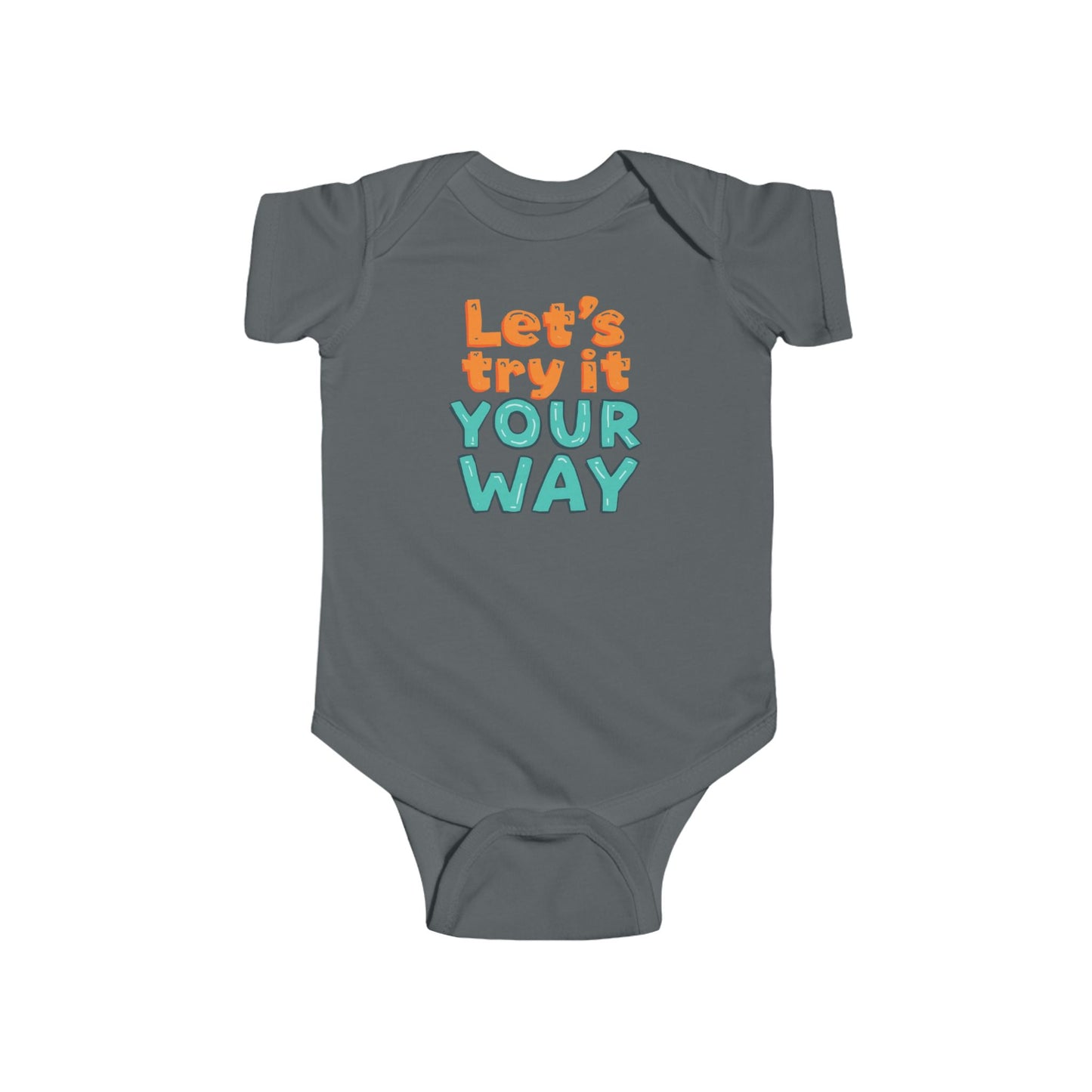 Let's Try It Your Way Onesie | Baby Bodysuit, Playful Typography