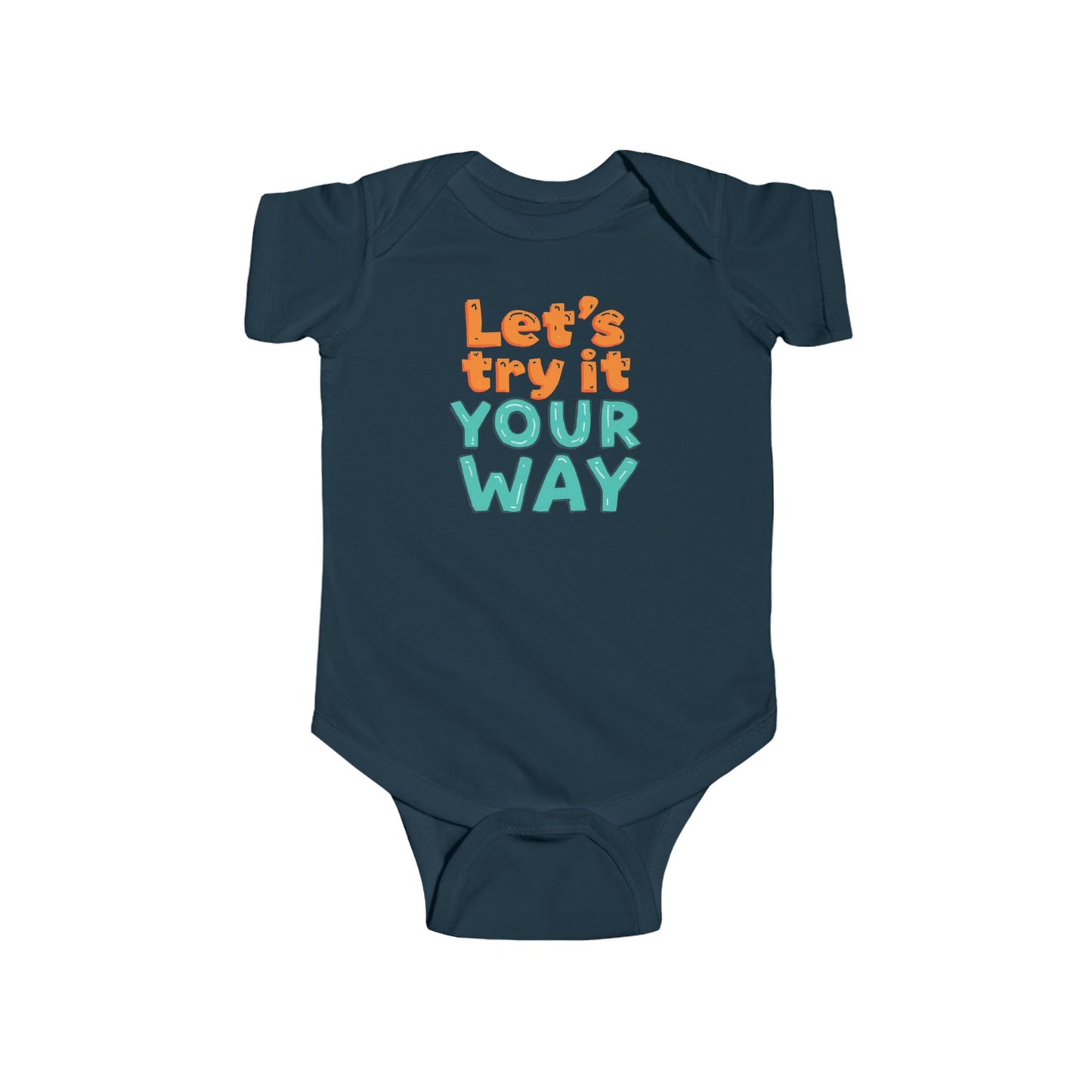 Let's Try It Your Way Onesie | Baby Bodysuit, Playful Typography