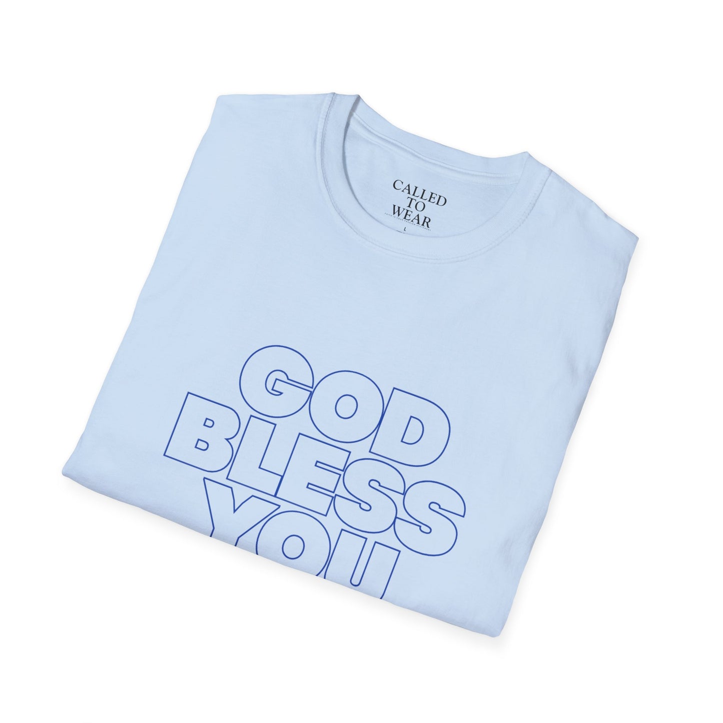 GOD BLESS YOU & Keep You T-Shirt | Minimal Typographic Faith Tee