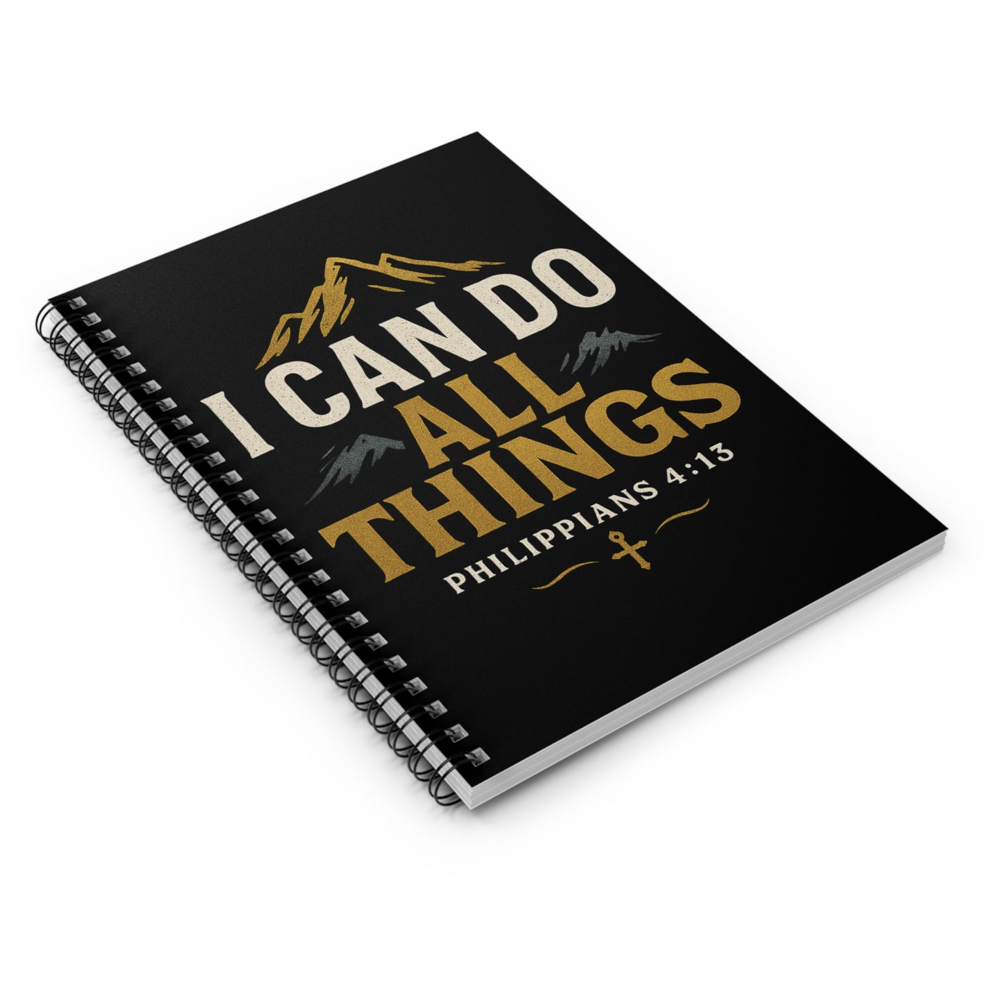 Inspirational Notebook - I Can Do All Things, Motivational Journal, Gift for Students