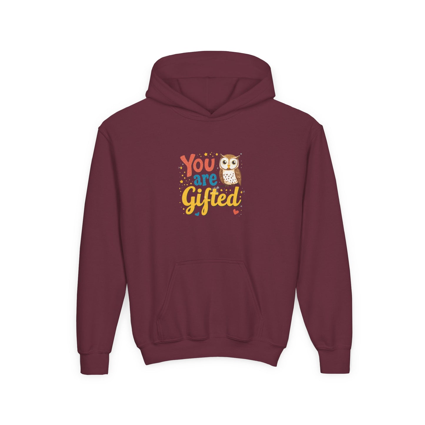 You Are Gifted Owl Youth Hoodie | Encouragement Kids Sweatshirt
