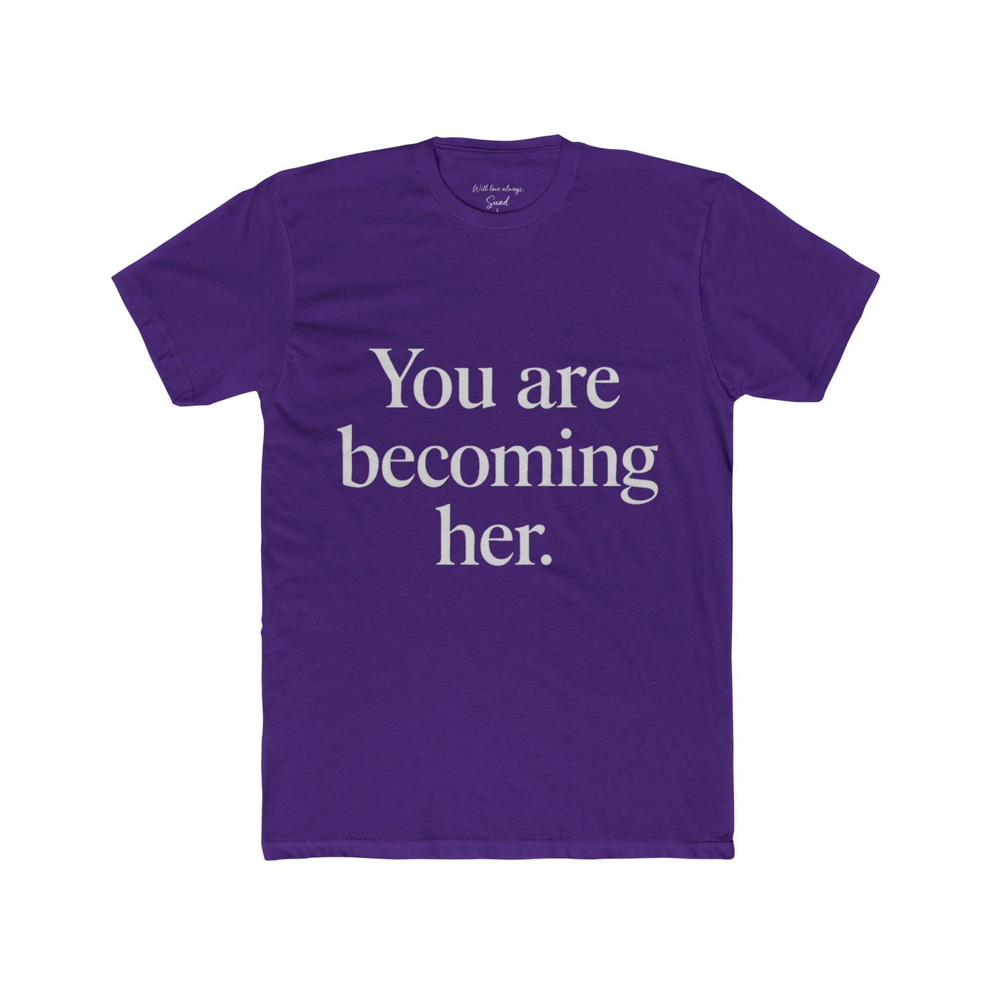 Inspirational Unisex Cotton Crew Tee - Motivational T-Shirt for Empowerment, Self-Care Gifts, Affirmation, Casual Wear, Daily Inspiration