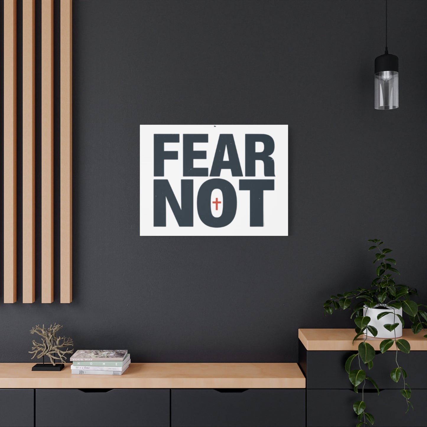 Fear Not canvas | Christian wall art, stretched matte gallery wrap