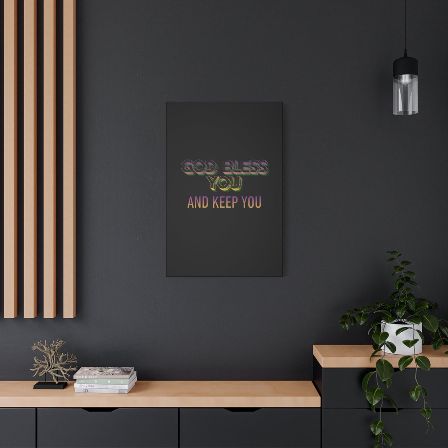 God Bless You and Keep You Canvas | Matte Stretched Wall Art