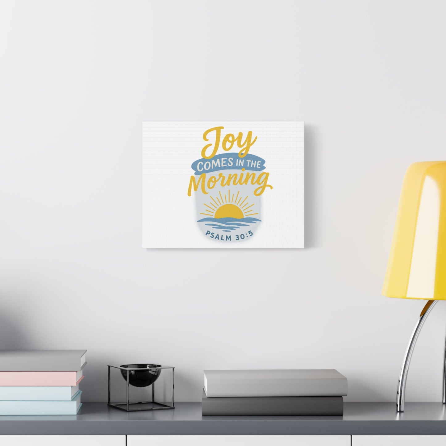 Joy Comes in the Morning Canvas Art | Sunshine Wall Decor, Inspirational Wall Art, Home Blessing Decor, Uplifting Gift, Faith-Based Art