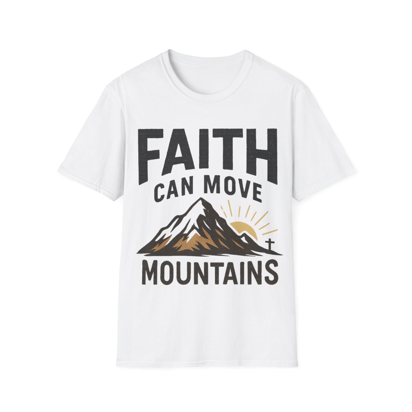 Faith-Inspired Unisex Softstyle T-Shirt - Inspirational Gift, Christian Apparel, Religious Tee, Motivational Shirt, Scripture Tee
