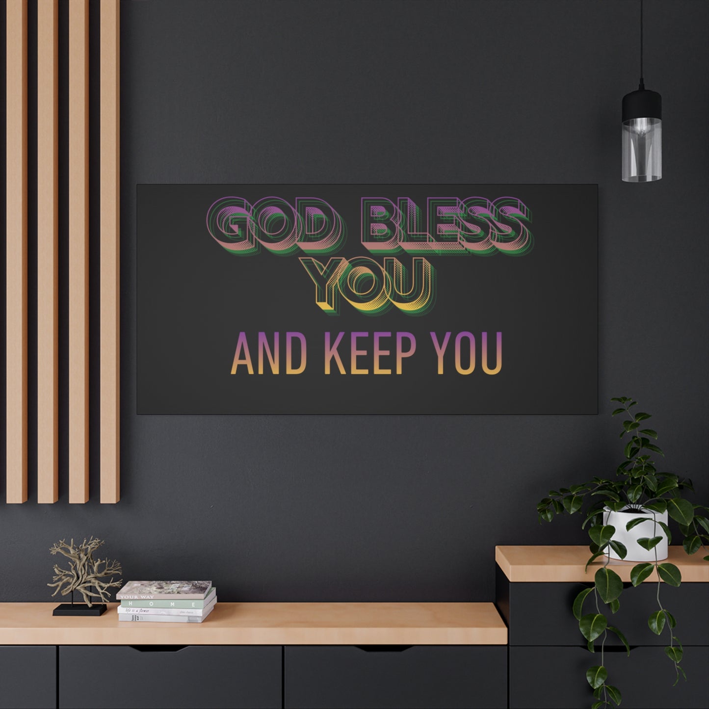 God Bless You and Keep You Canvas | Matte Stretched Wall Art