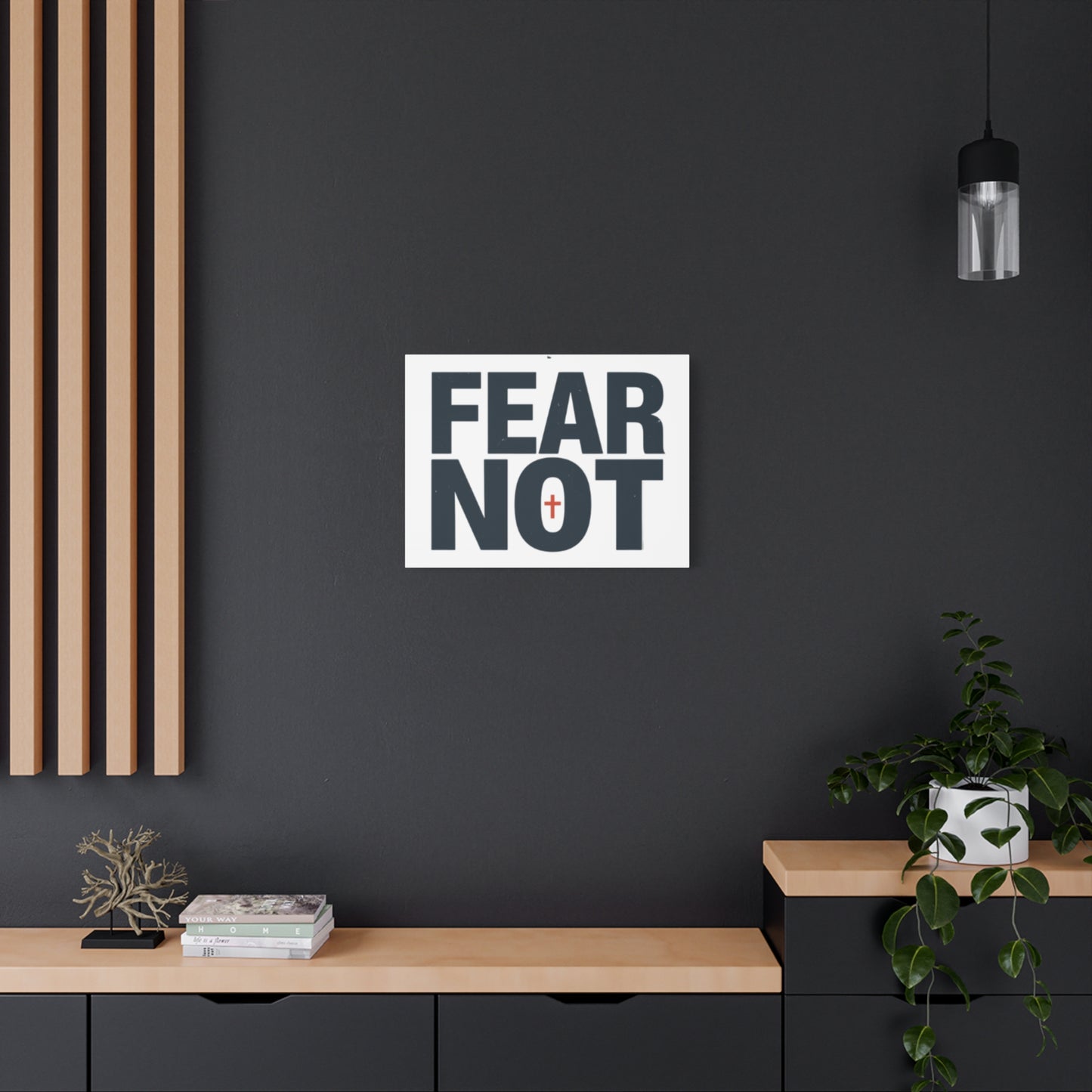 Fear Not canvas | Christian wall art, stretched matte gallery wrap