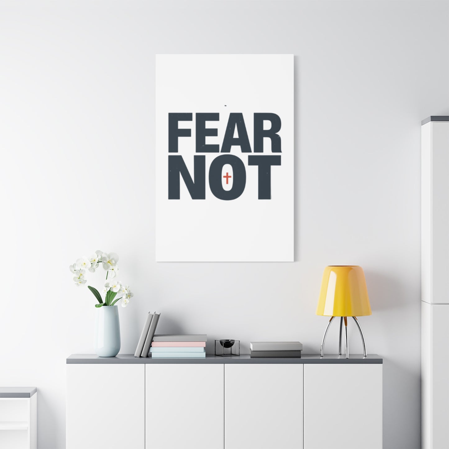Fear Not canvas | Christian wall art, stretched matte gallery wrap