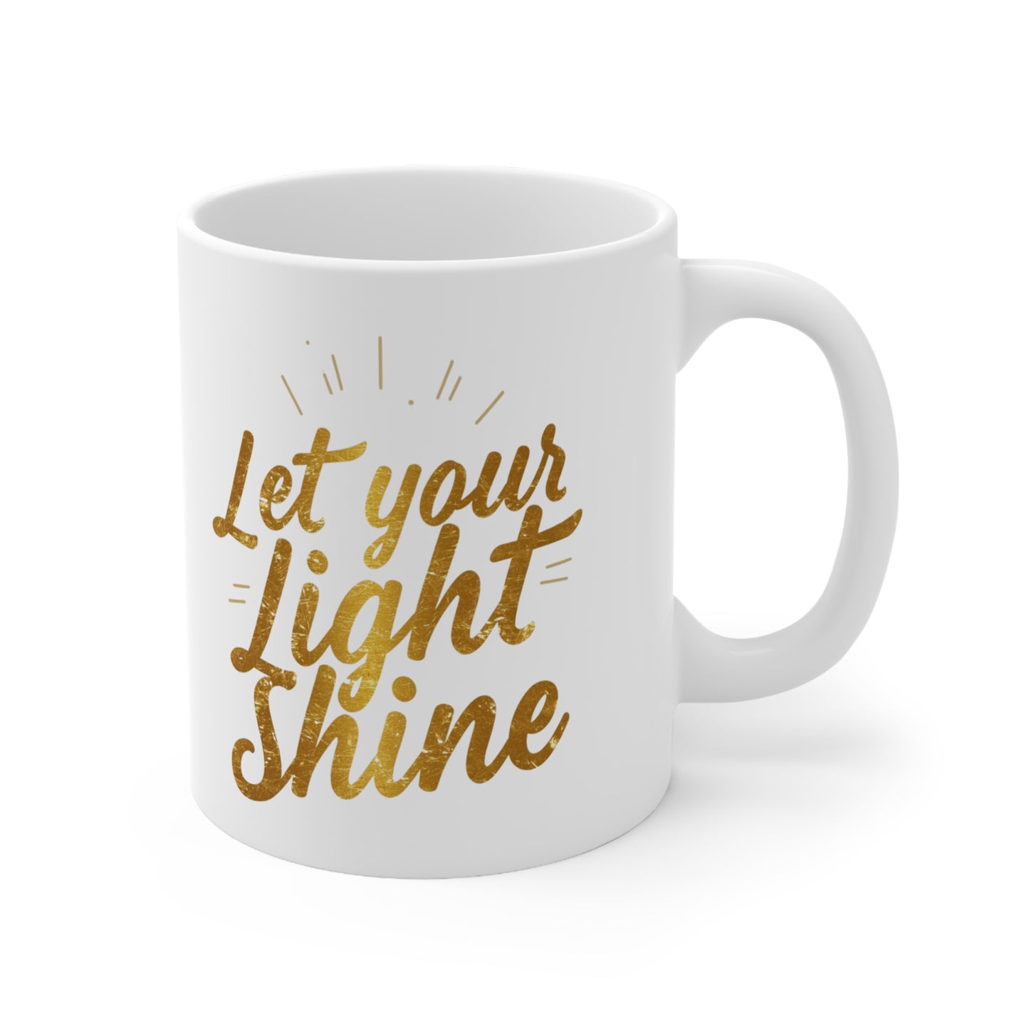 Let Your Light Shine Mug | Ceramic Coffee Cup, 11oz or 15oz