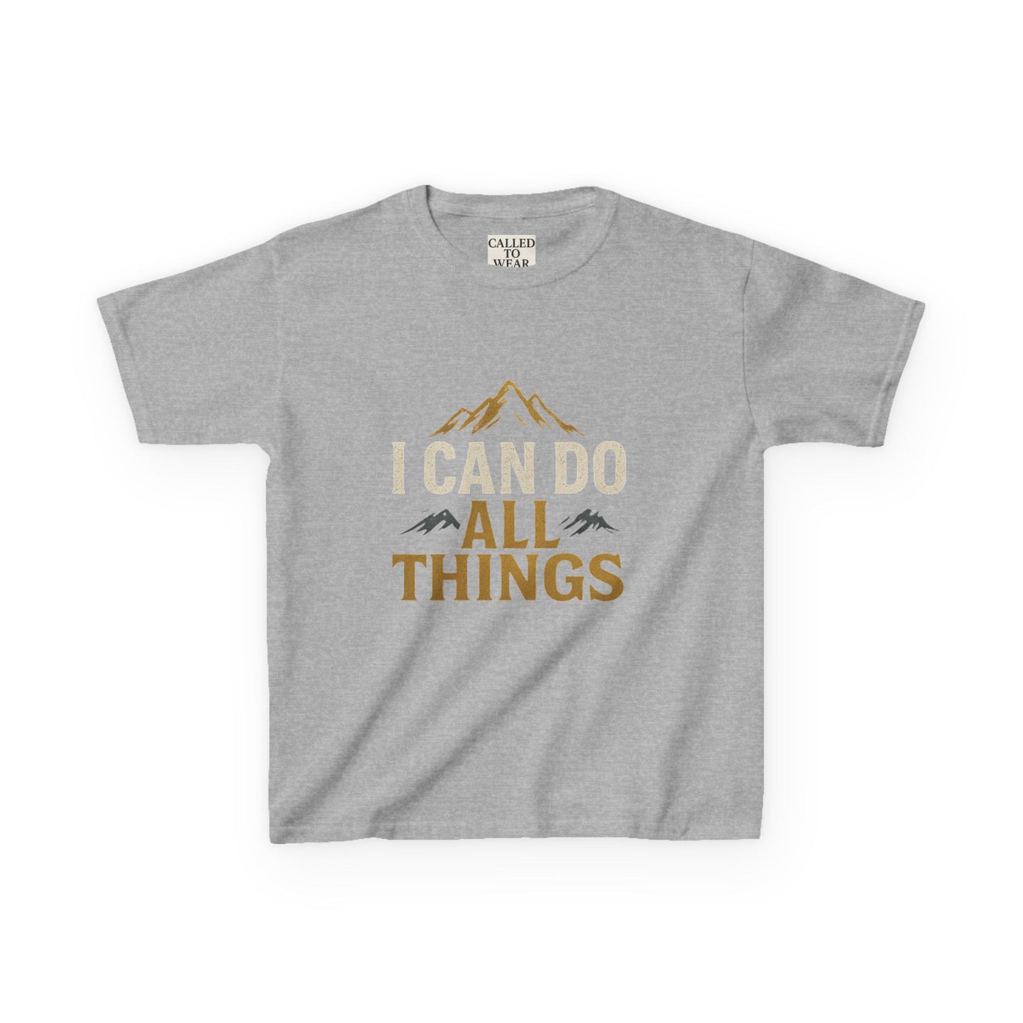 Kids Tee - Inspire and Empower 'I Can Do All Things' Motivational Shirt