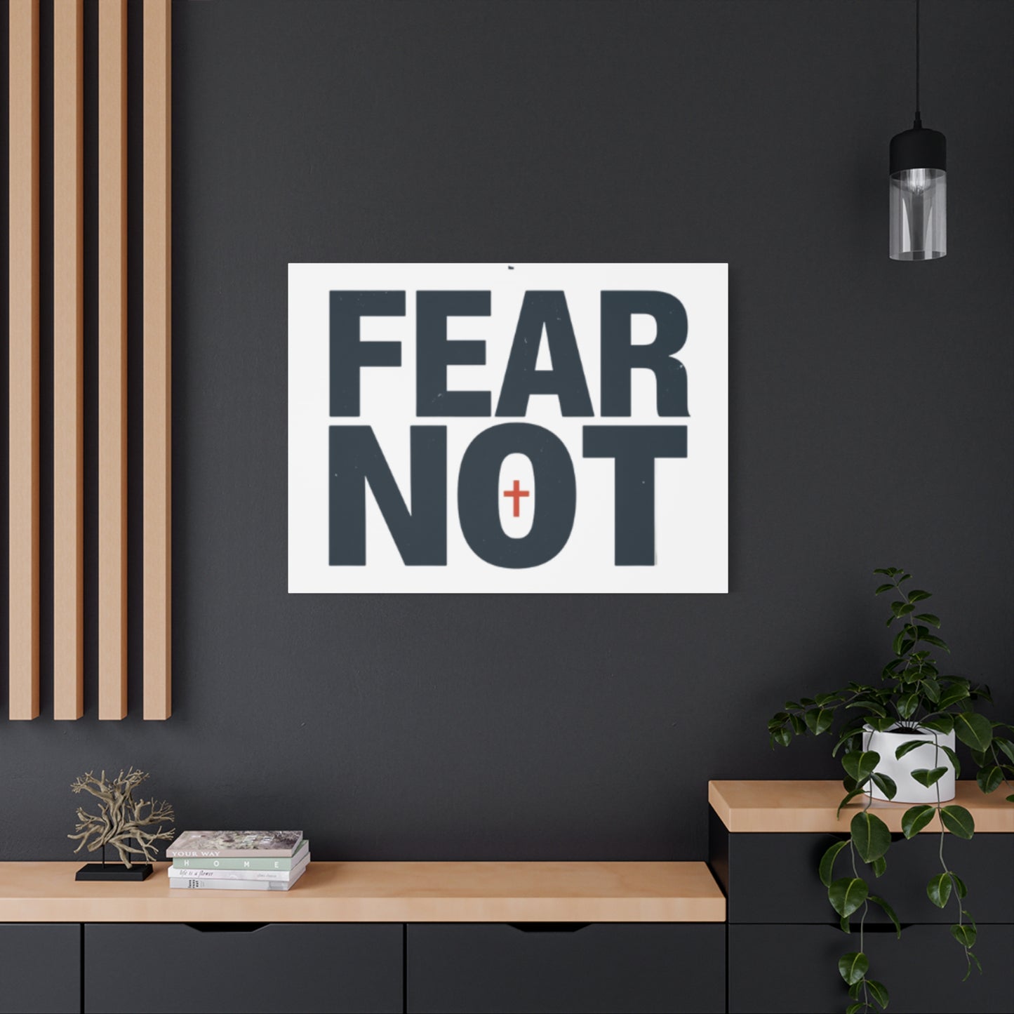 Fear Not canvas | Christian wall art, stretched matte gallery wrap