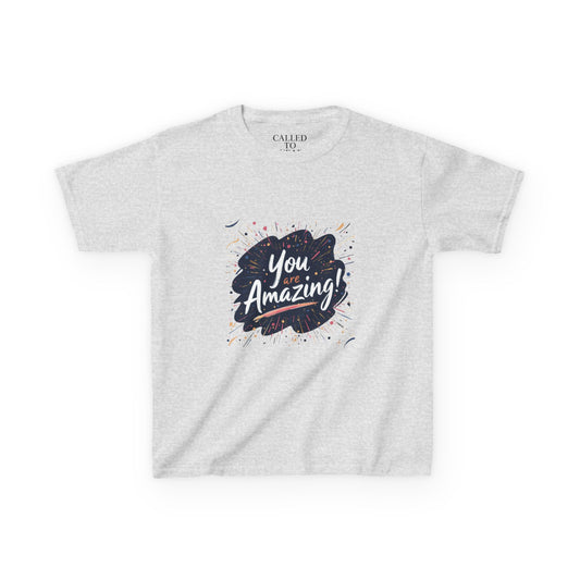 You Amazing! Brushstroke Kids Tee | Handwritten Encouragement Shirt