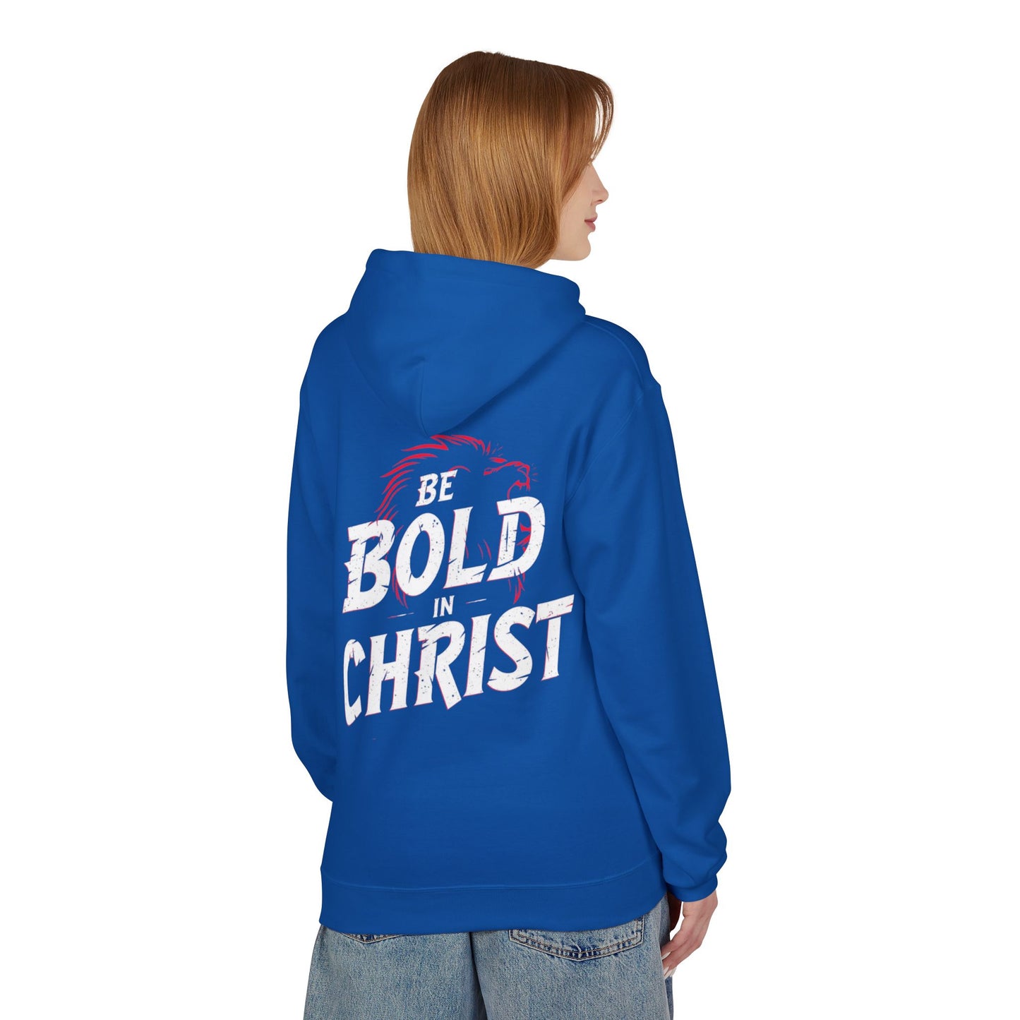 Be Bold in Christ Brush Stroke Design Hoodie | Christian Faith Apparel