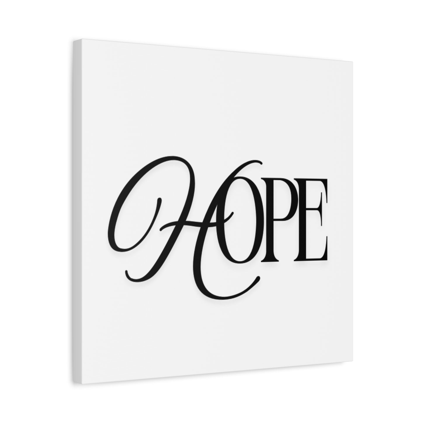 Hope Script Wall Art Canvas | Matte Stretched Canvas