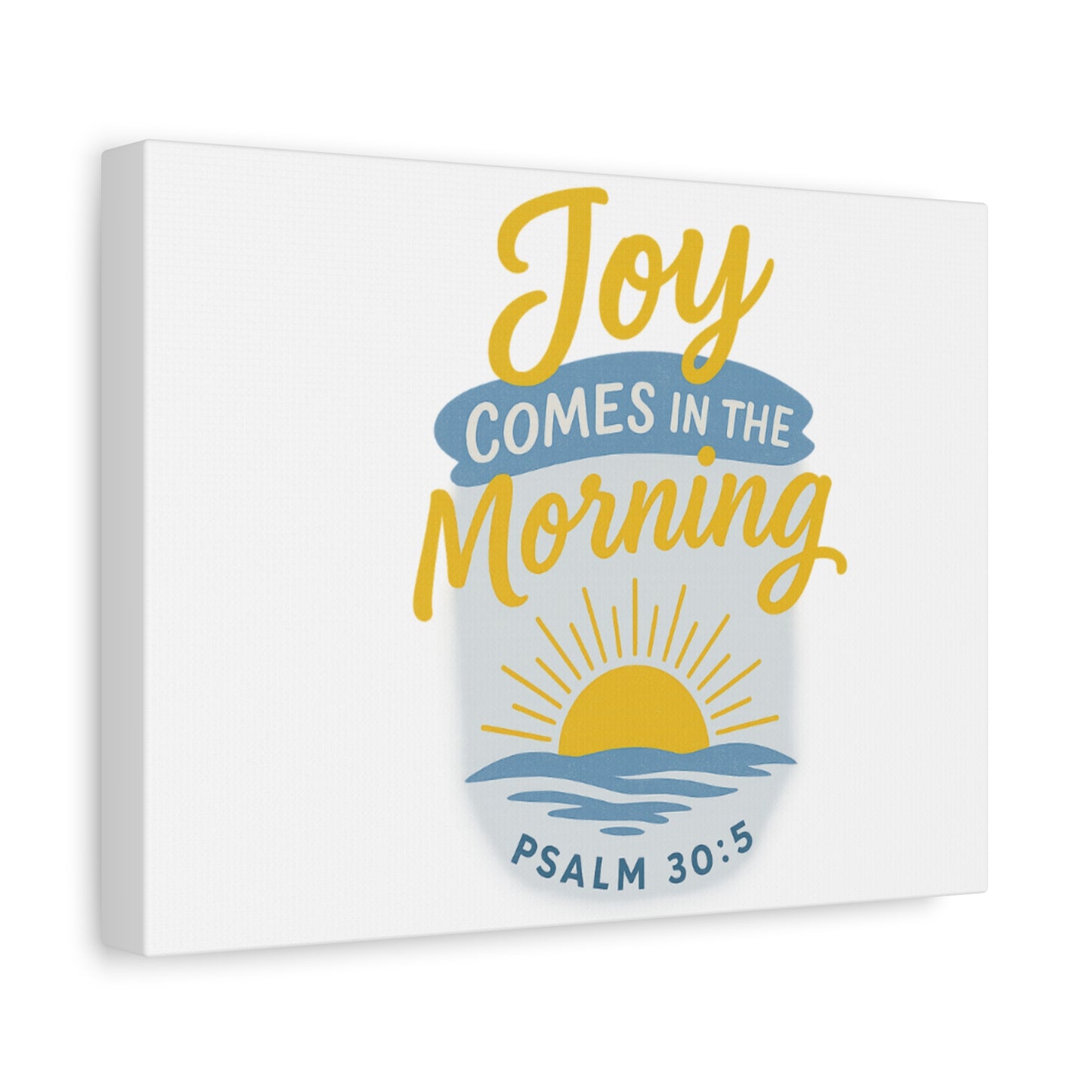 Joy Comes in the Morning Canvas Art | Sunshine Wall Decor, Inspirational Wall Art, Home Blessing Decor, Uplifting Gift, Faith-Based Art