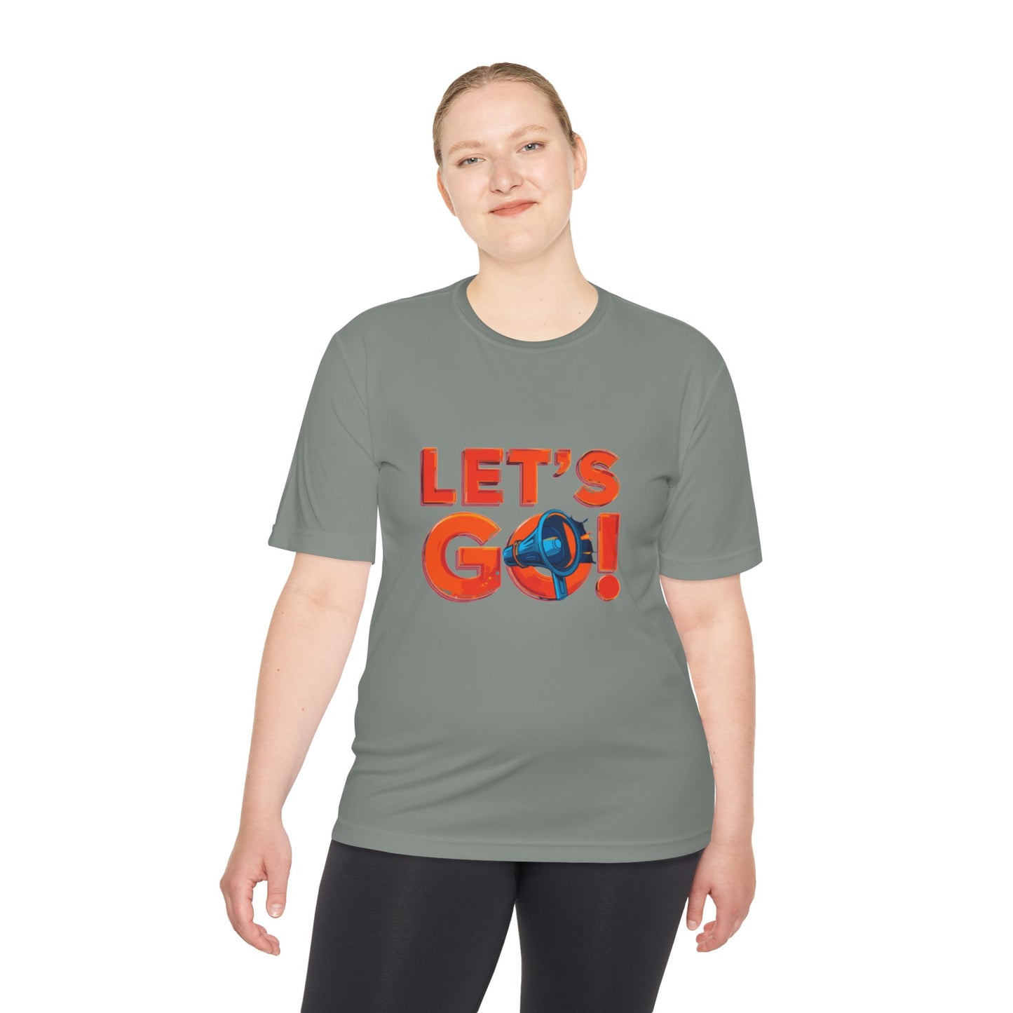 LET'S GO! Momentum Graphic Tee | Lightweight Polyester Athletic Shirt